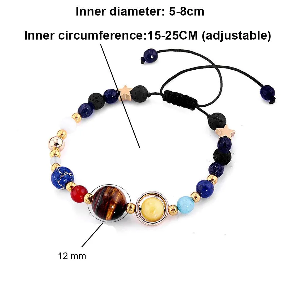 Universe Bracelet – Solar System Stone Bracelet