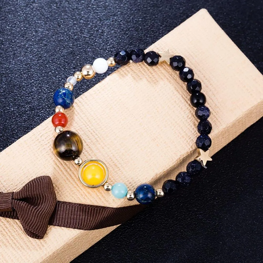 Universe Bracelet – Solar System Stone Bracelet