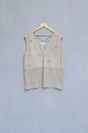 Urvashi Kaur   I  Kofu  TOP ABACUS TOP organic cotton nude TESSELLATE- 48