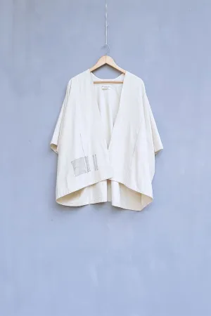 Urvashi Kaur   I   Yokkaichi JACKET KUMO Hand Spun Cotton Shell TESSELLATE- 47