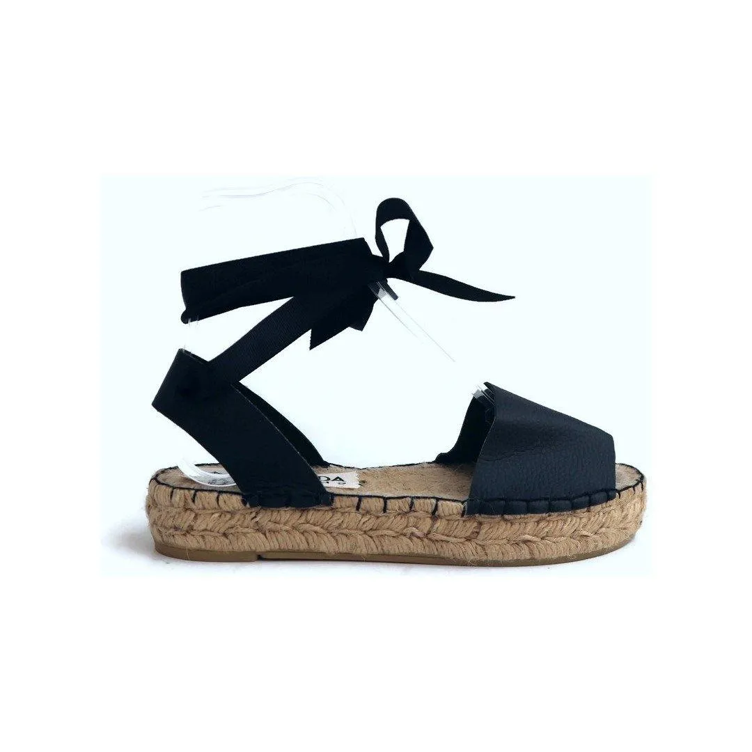 Vegan Essential Sandals-Black-Double Sole