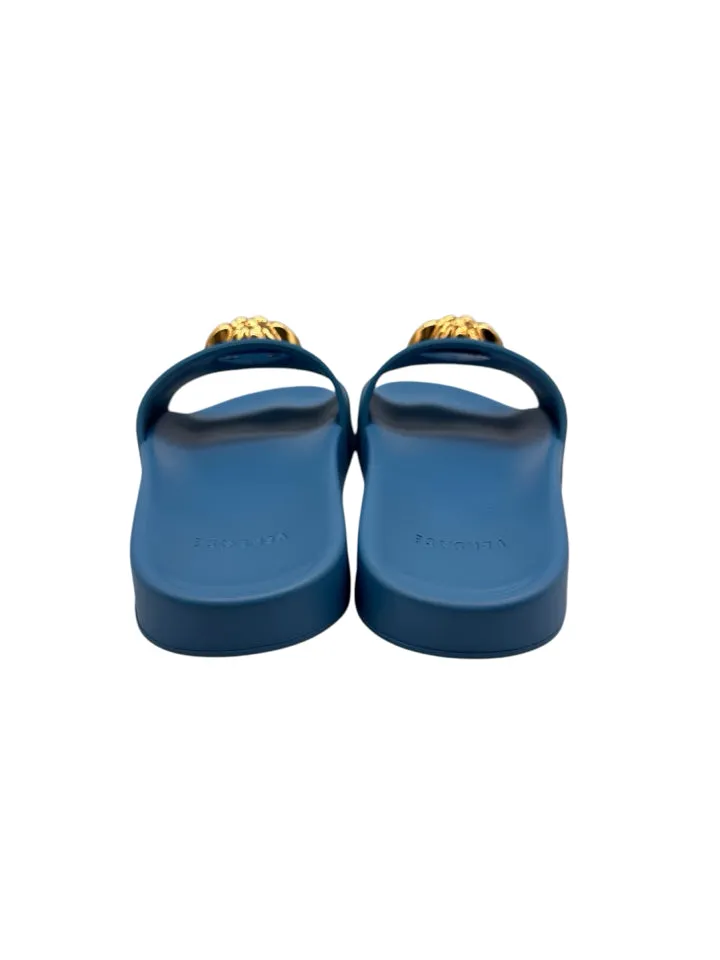 Versace Palazzo Medusa Pool Slides Women's Size 9.5