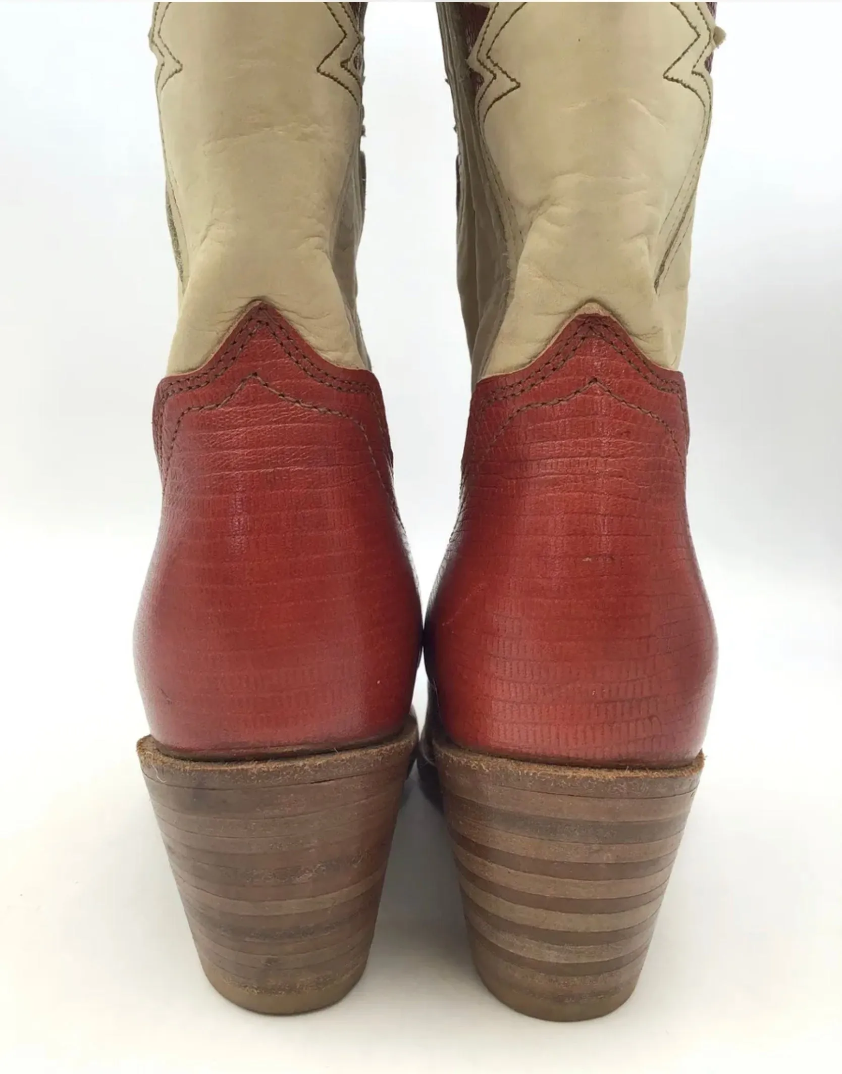 Vintage Frye 2 Tone Boots 7.5 M