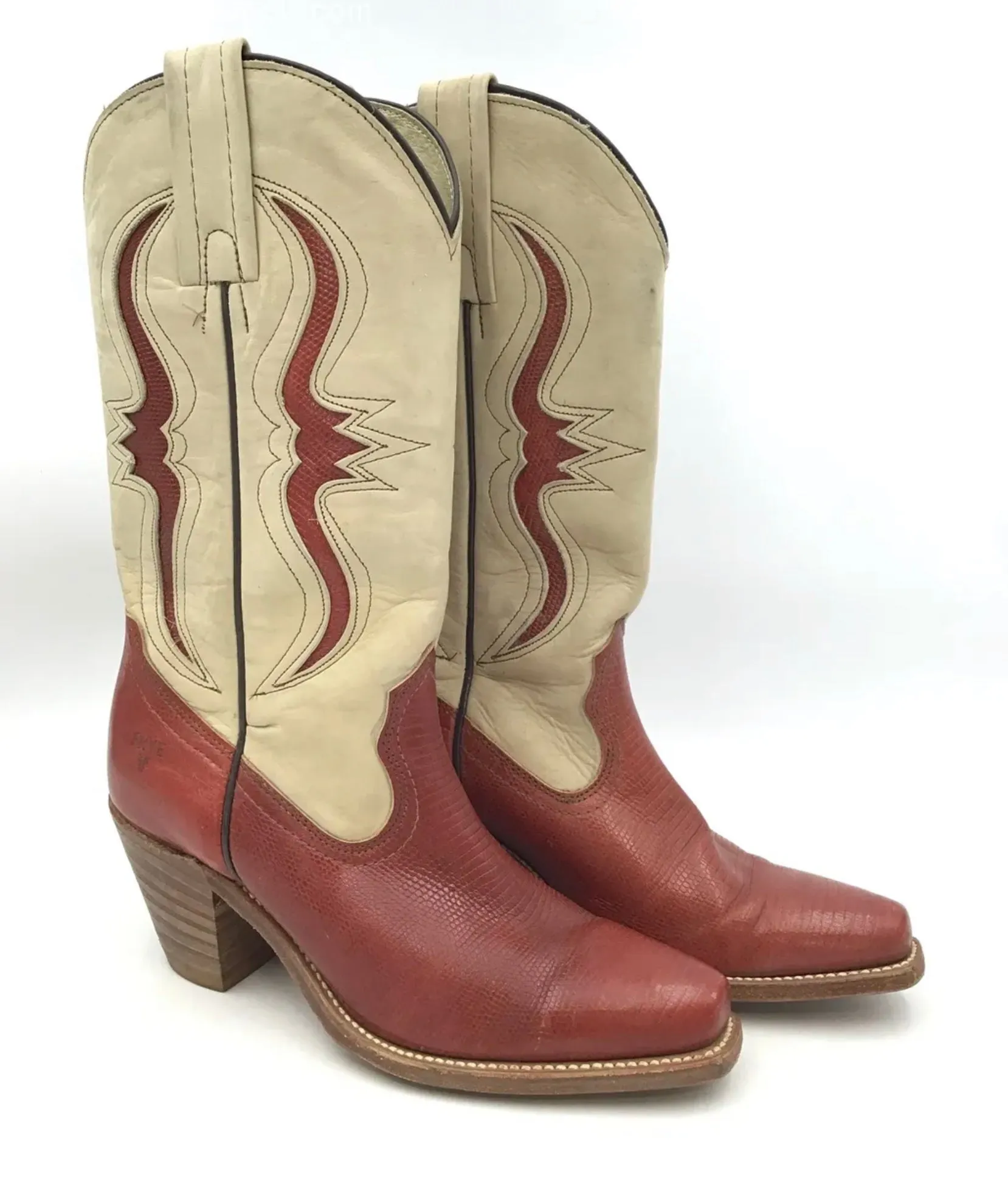 Vintage Frye 2 Tone Boots 7.5 M