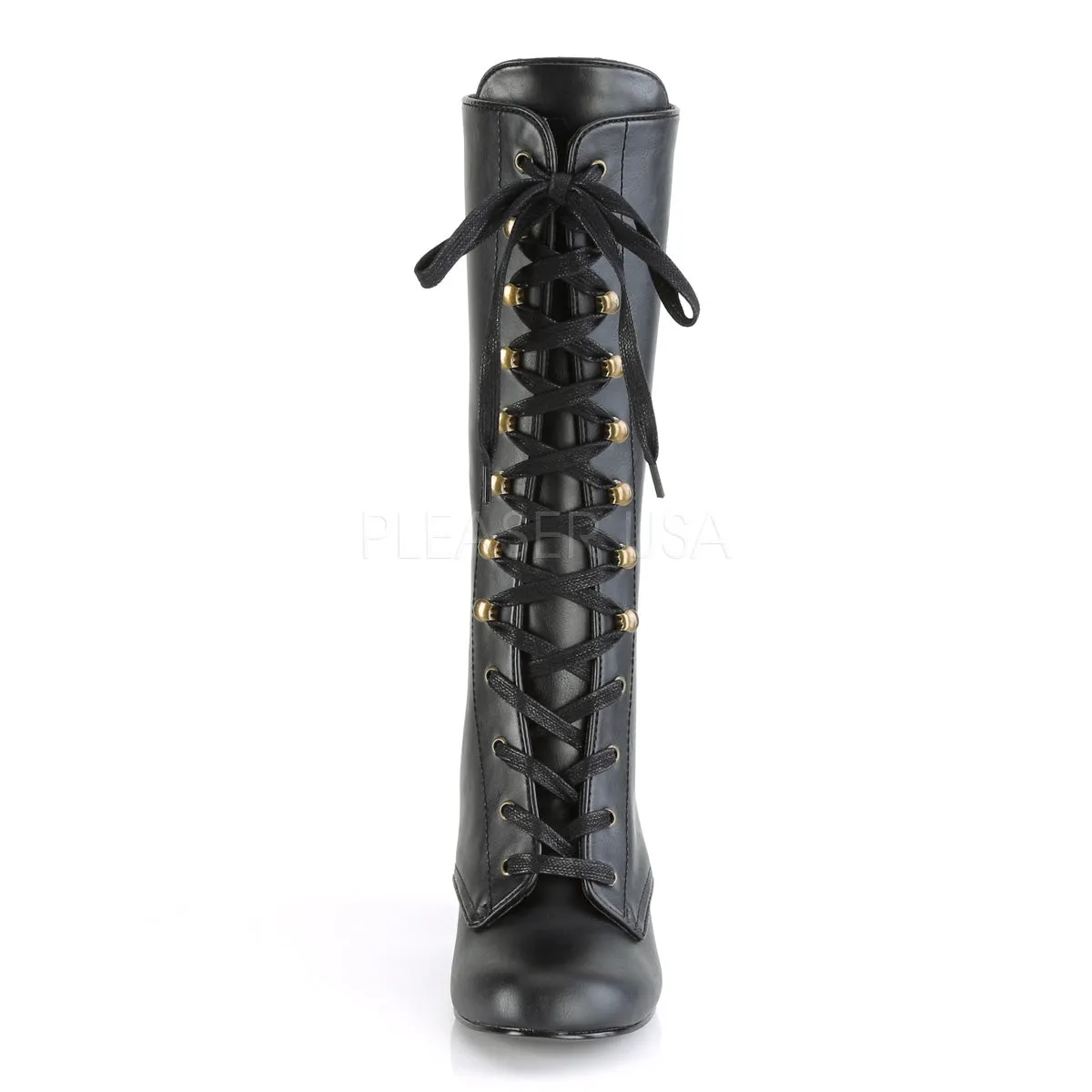 VIVIKA-205  Black Vegan Leather