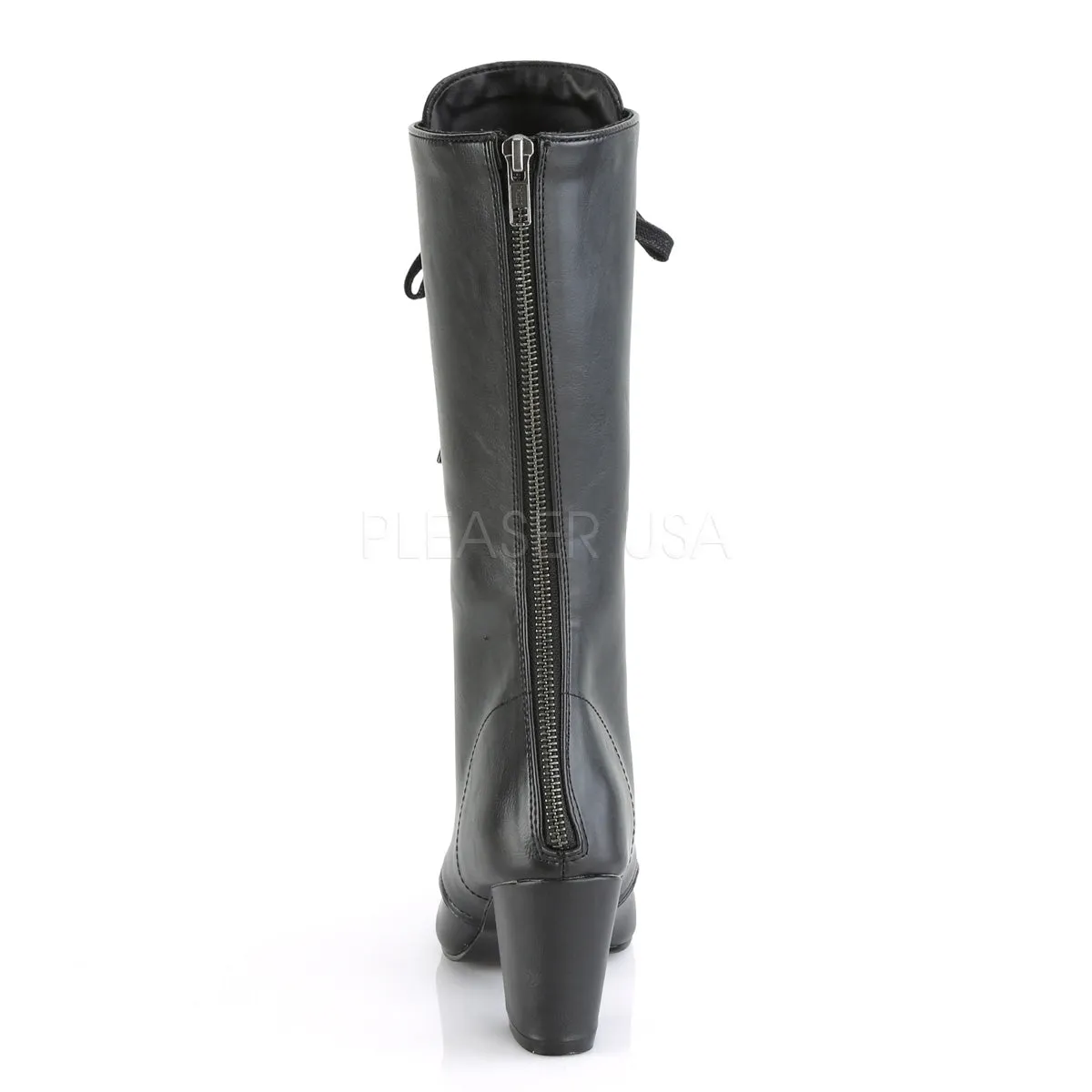 VIVIKA-205  Black Vegan Leather