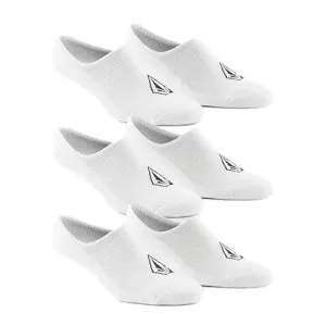 Volcom No Show Stone Sock 3Pk White