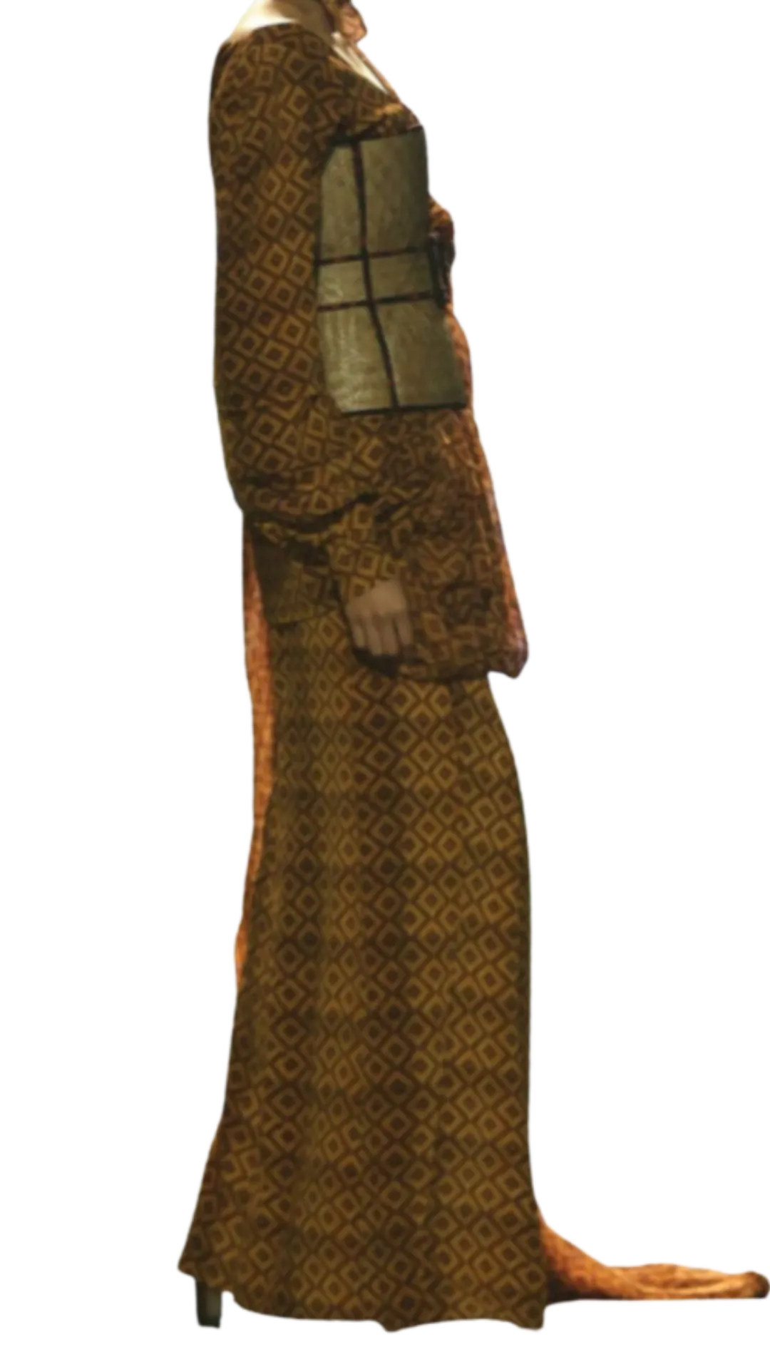 Weaved Bamboo Corset with Pre-Pleated Sari