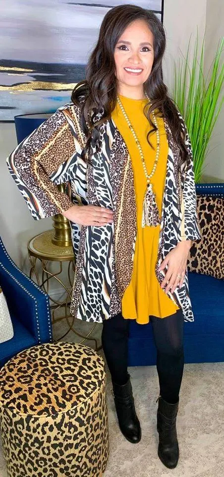 White Animal Cardigan