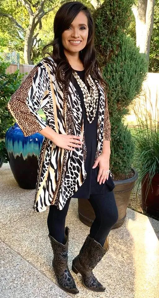 White Animal Cardigan