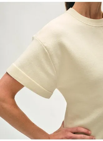 White   Warren Superfine Organic Waisted Dress