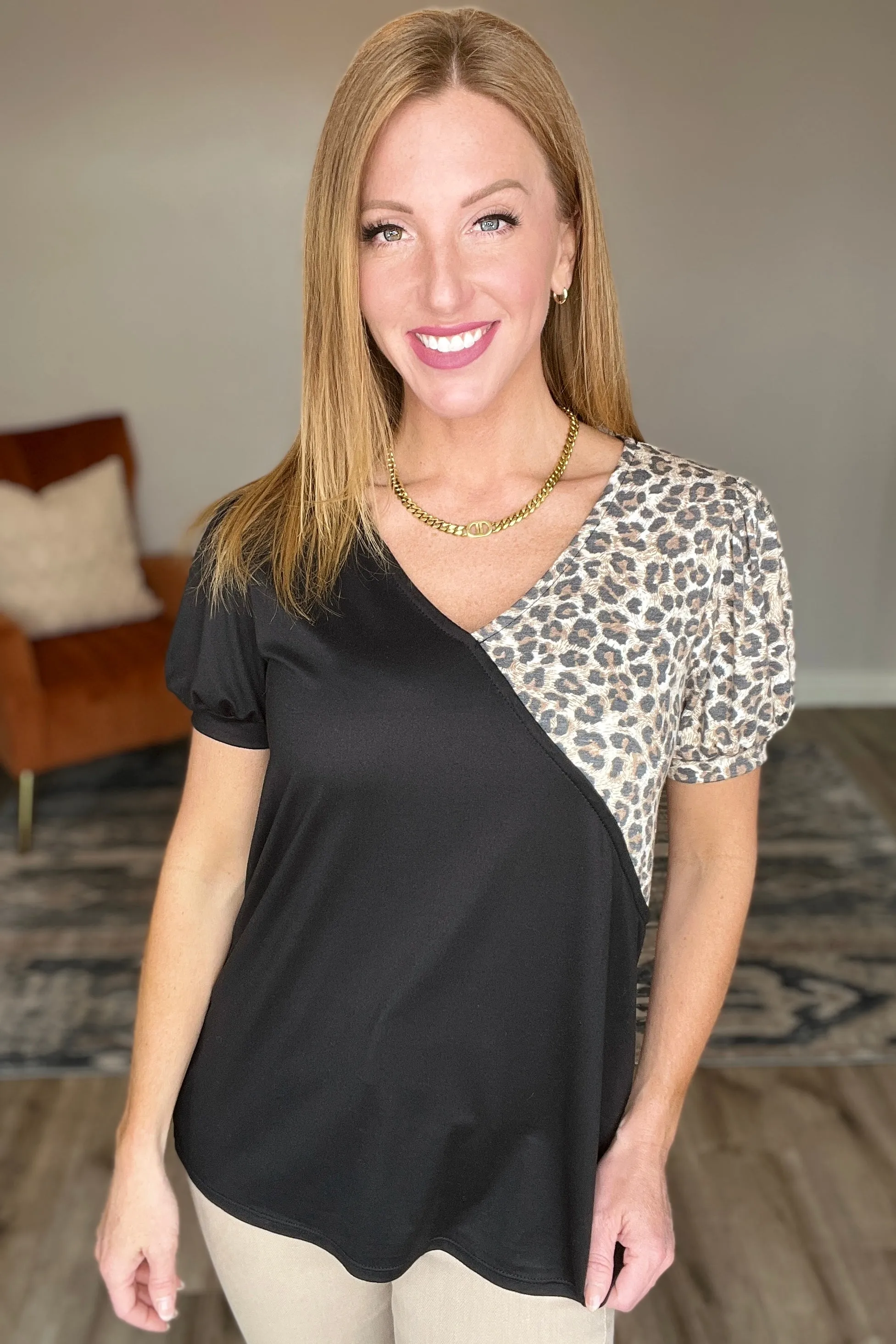 Wild Surprise V-Neck Top