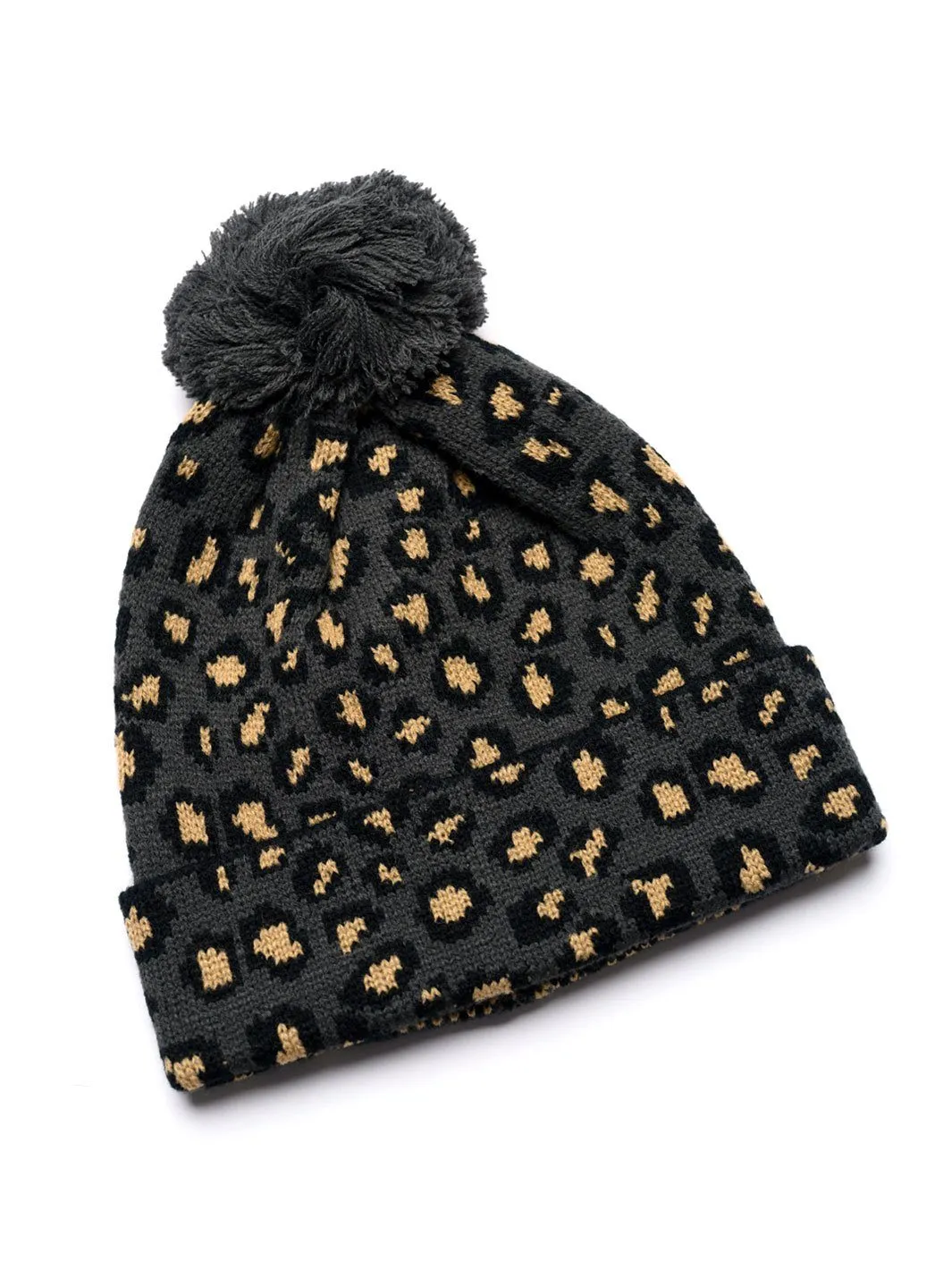 WOMEN'S ANIMAL PRINT FUR BEANIE