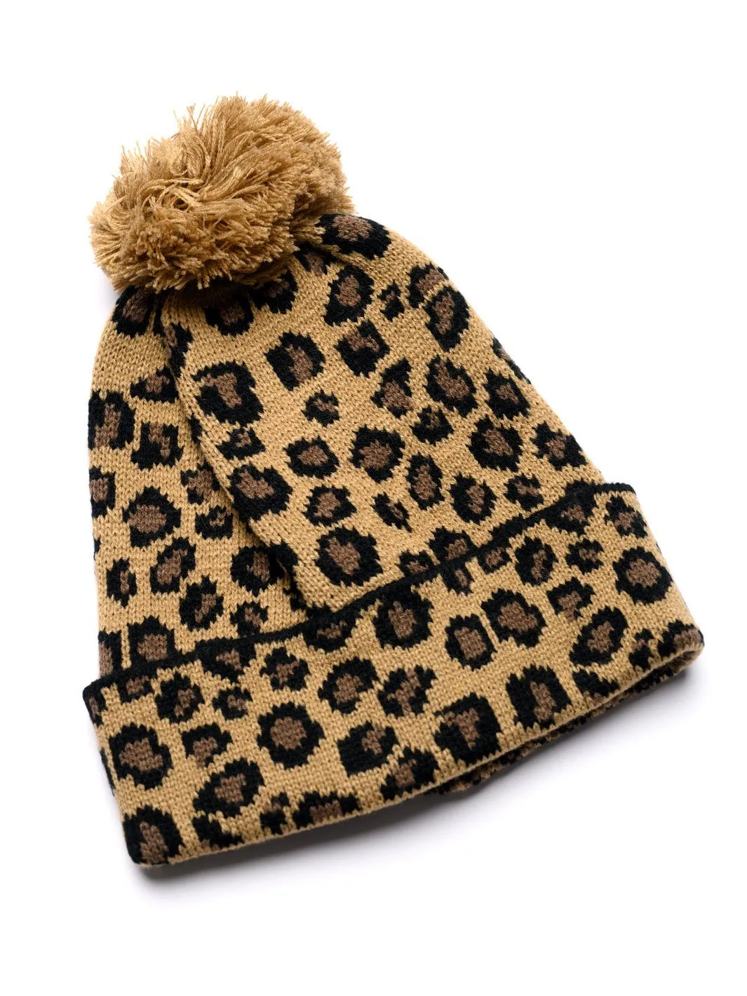 WOMEN'S ANIMAL PRINT FUR BEANIE