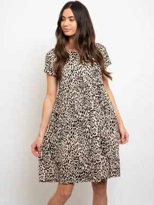 WOMEN'S ANIMAL PRINT TUNIC DRESS