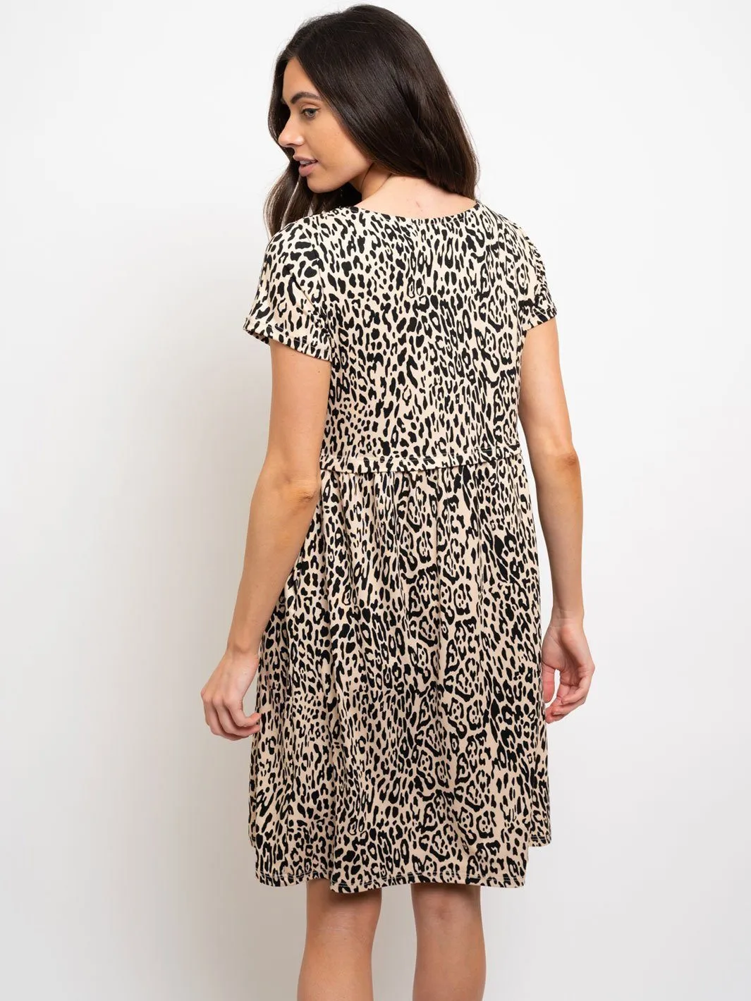WOMEN'S ANIMAL PRINT TUNIC DRESS