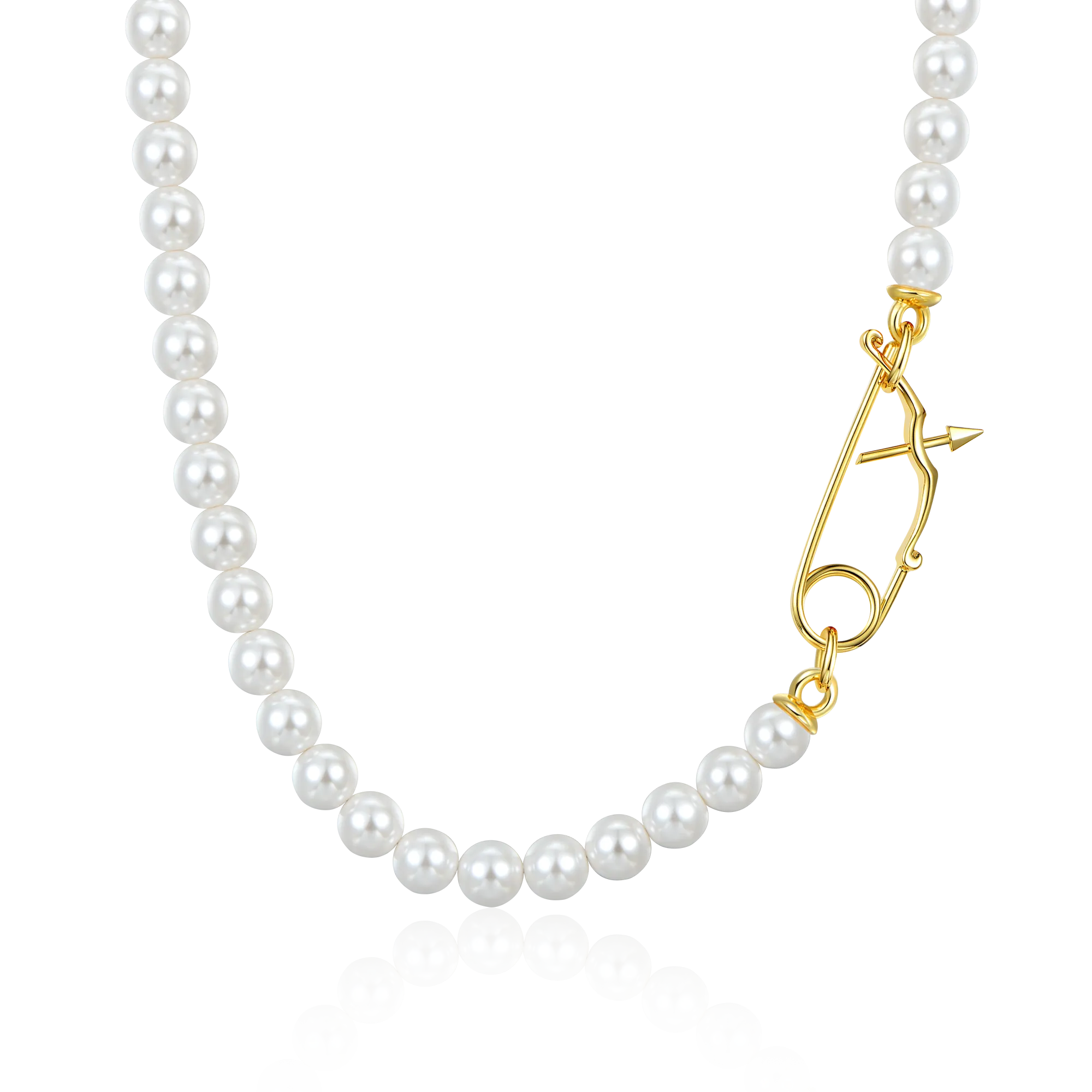 Women's APORRO Pearl Clavicle Chain - 8mm