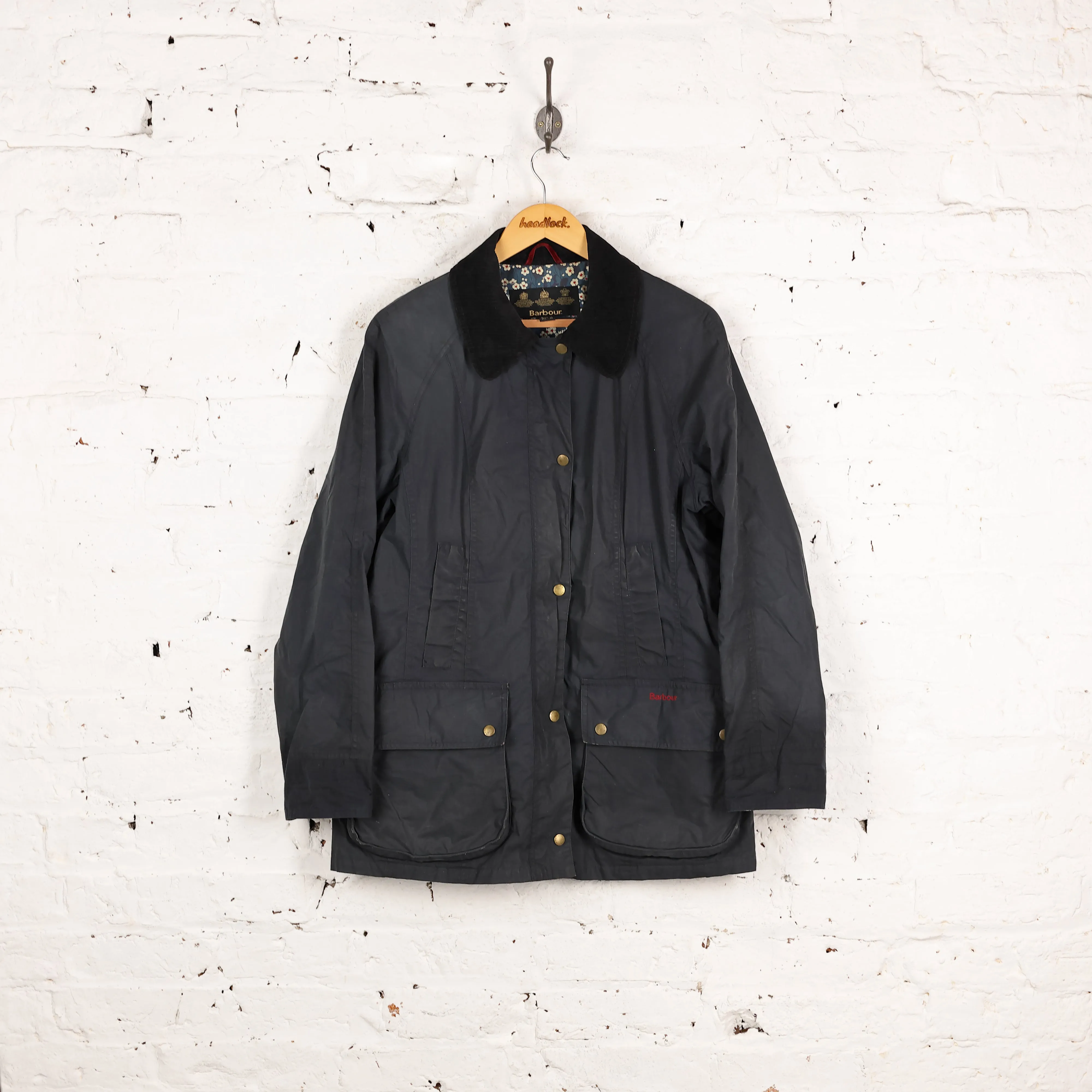 Women's Barbour Flyweight Liberty Beadnell Wax Jacket - Blue - XL