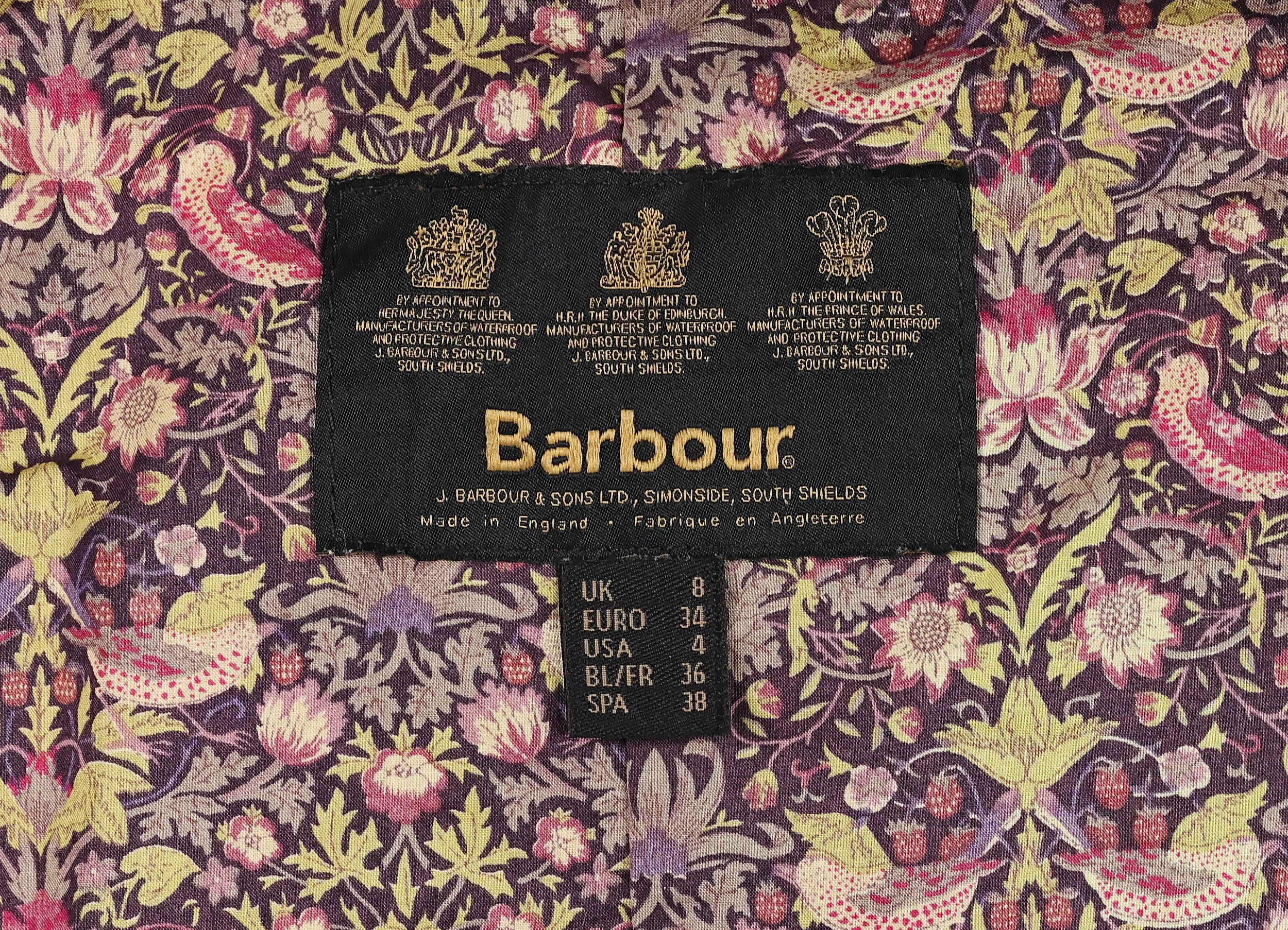 Women's Barbour Kate Liberty Print Wax Jacket - Brown - Women's S