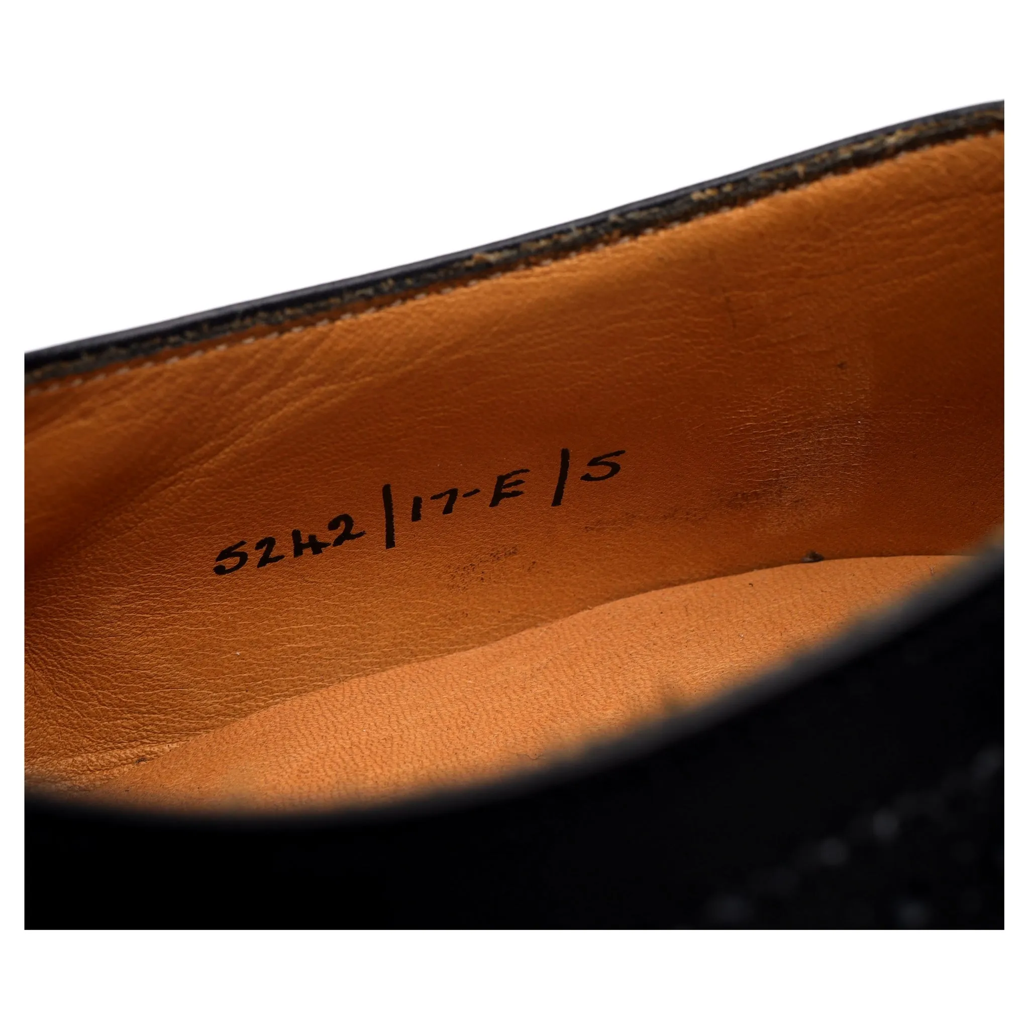 Women's Black Leather Oxford Brogues UK 5 E