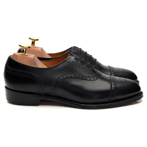 Women's Black Leather Oxford Brogues UK 5 E