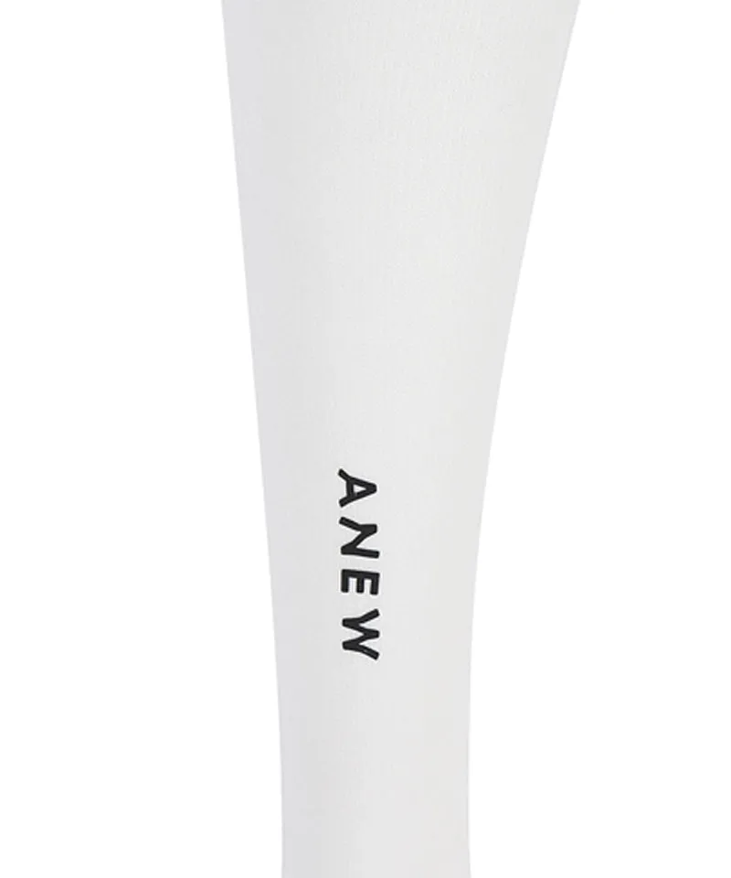 Women's Block Knee Socks Stockings - White