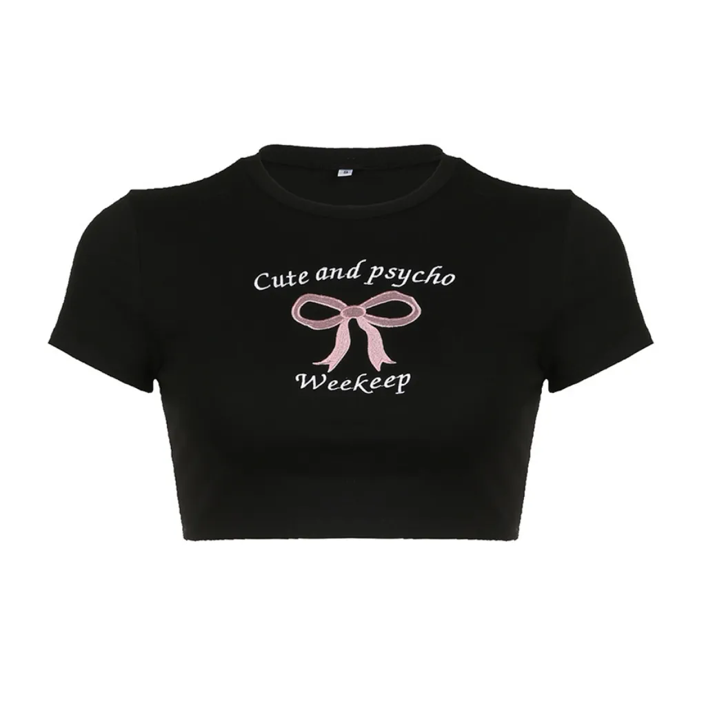 Women's Bow Embroidered T-Shirt