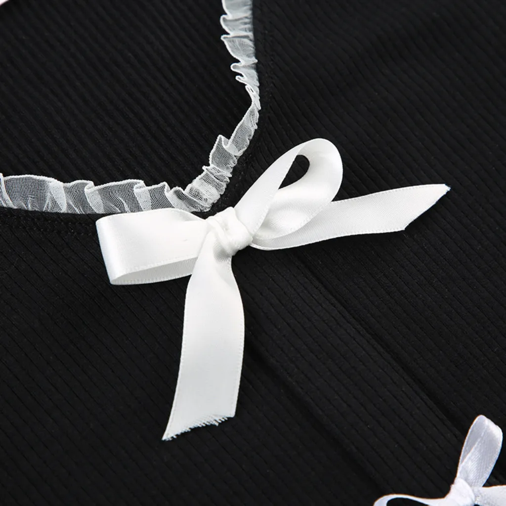 Women's Bow V Neck T-Shirt