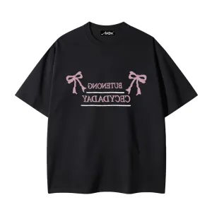 Women's Casual Bow T-Shirt