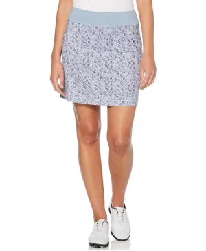 Womens Confetti Print Skort