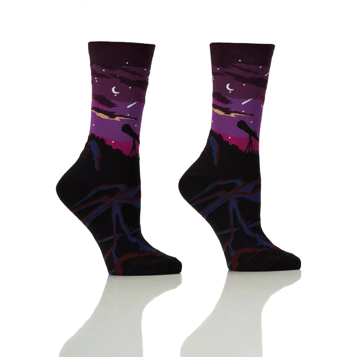 Women's Crew Sock, Stargazer, Yo Sox