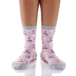 Women's Crew Sock, Yoga Fitness, Yo Sox
