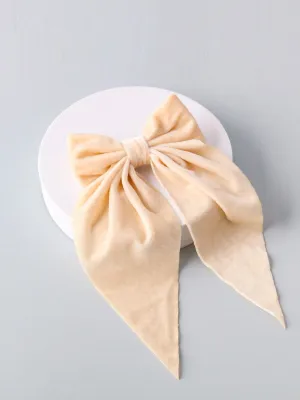 WOMEN'S FASHION ASSORTED COLORS VELVET BOW HAIR CLIPS