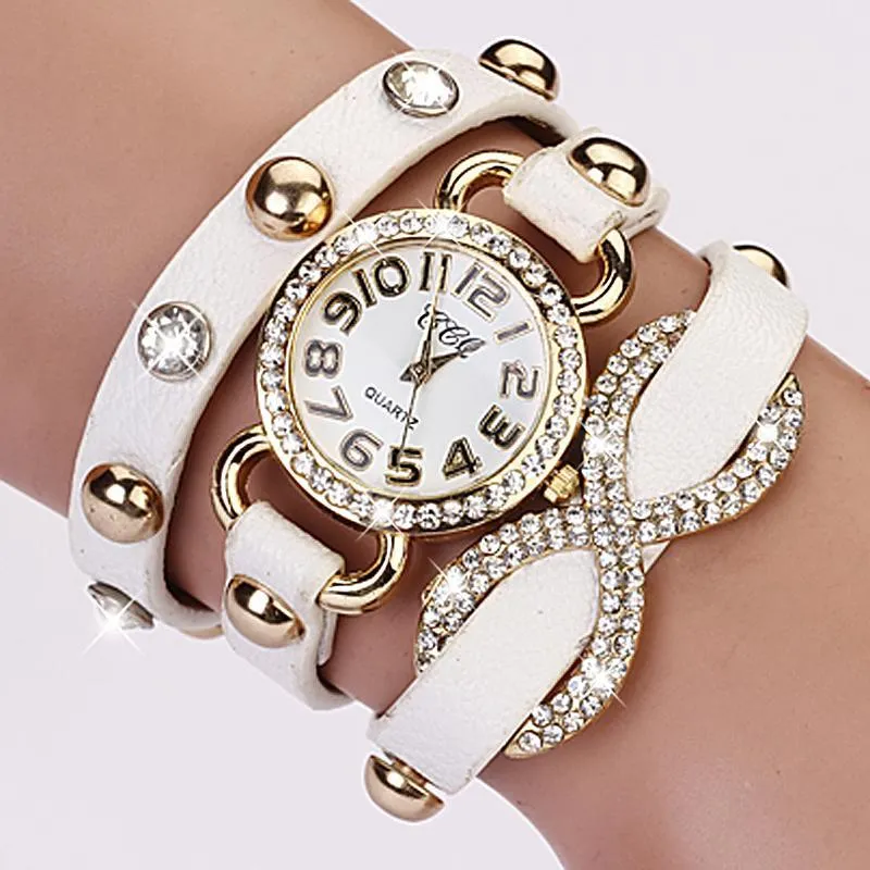 Women's Fashion Cross Love Bow Knot Pattern Watch With 9 Colors!