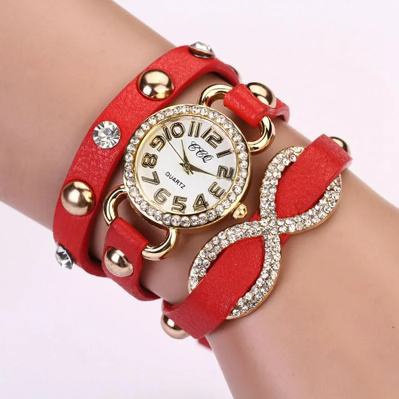 Women's Fashion Cross Love Bow Knot Pattern Watch With 9 Colors!