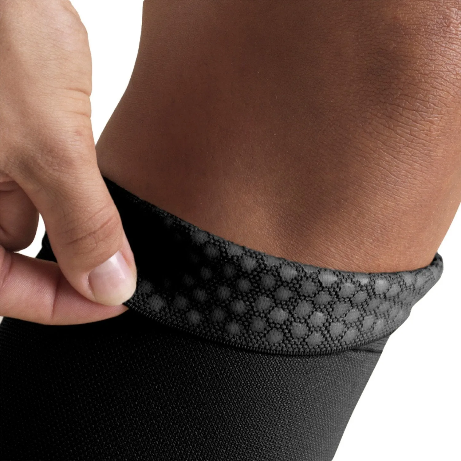 Women's OPAQUE Thigh High Compression Stockings,15-20mmHg,Black 0374