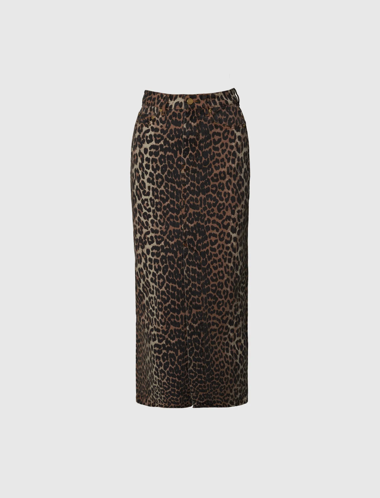 WOMEN'S PRINT DENIM SKIRT