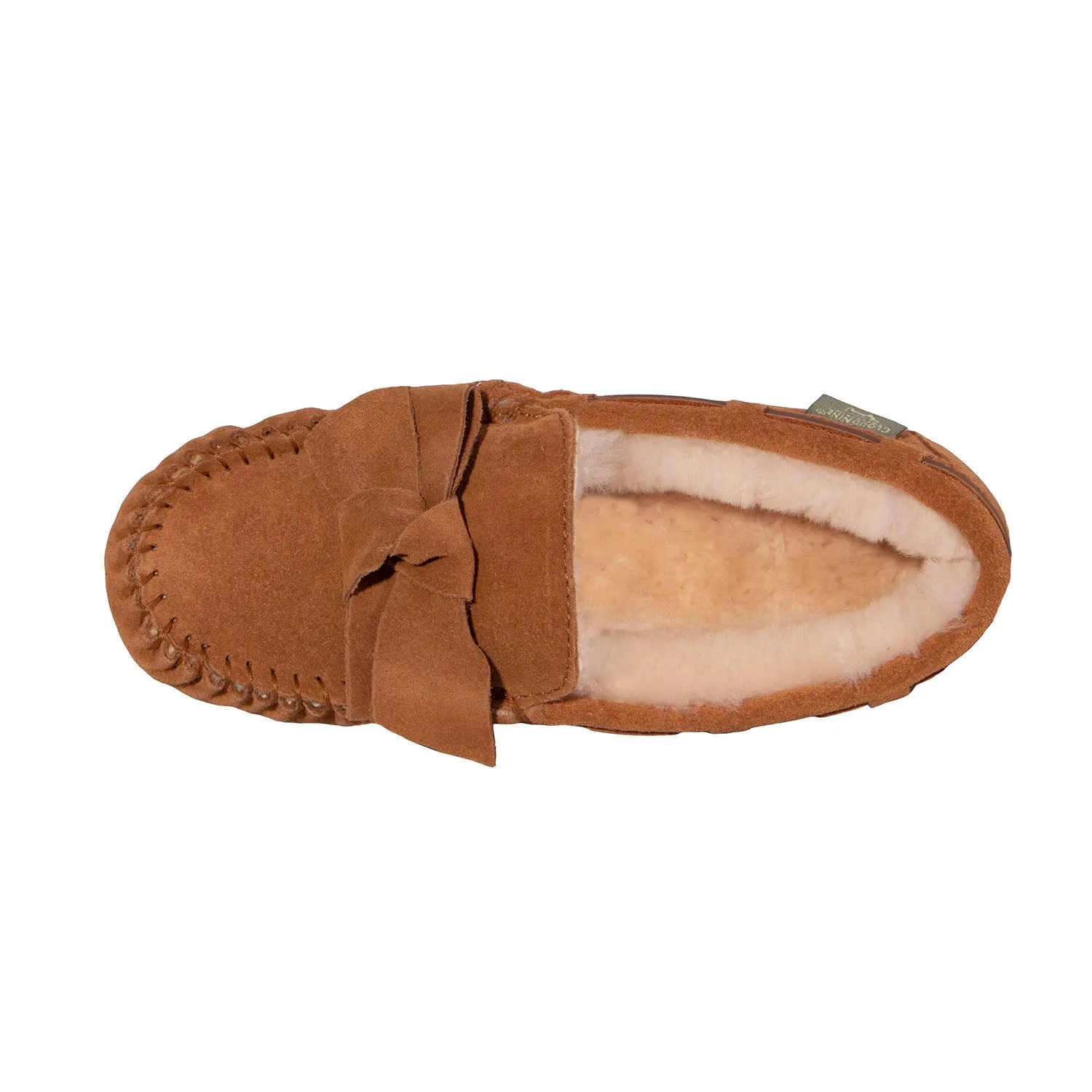 Women's Scarlet Sheepskin Moc
