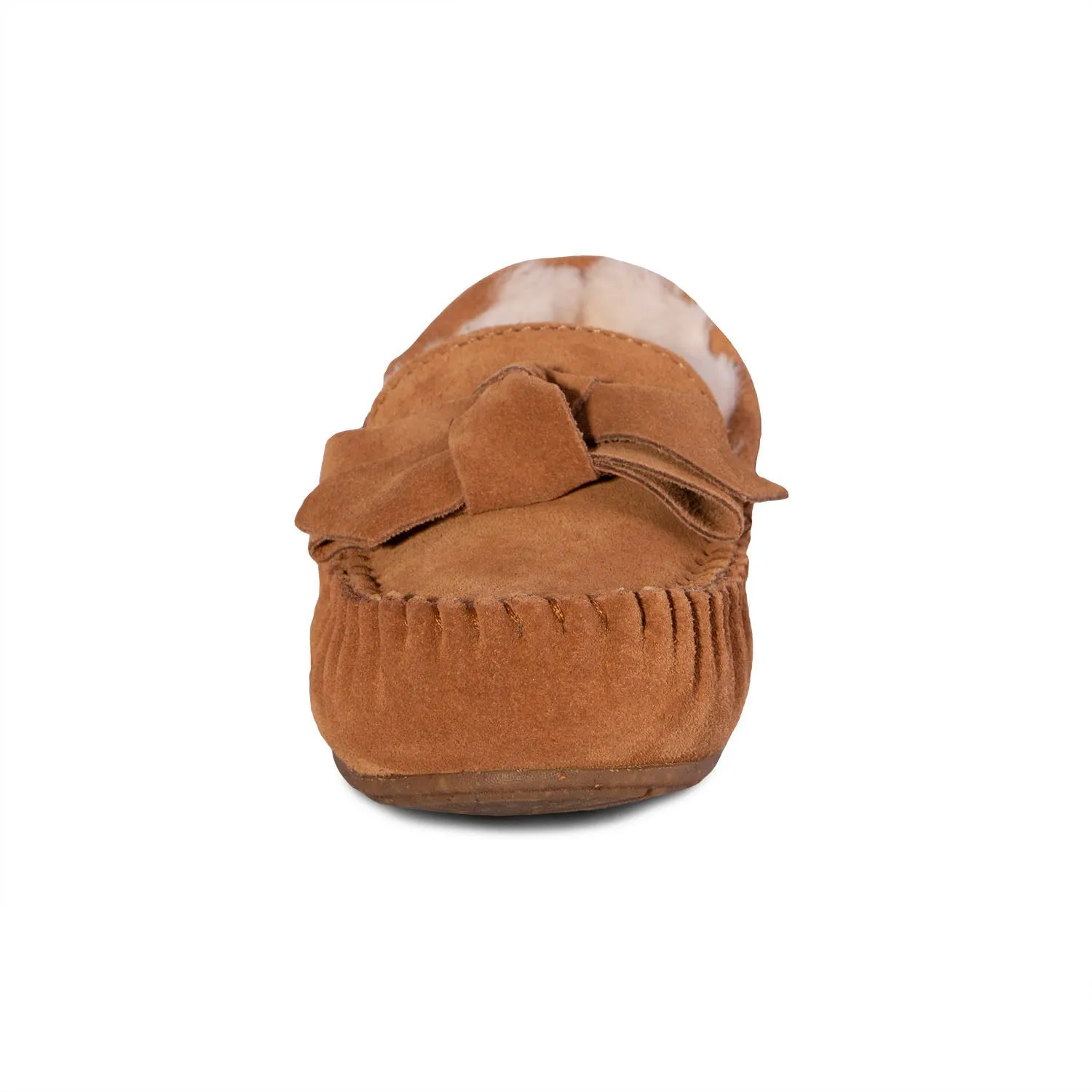 Women's Scarlet Sheepskin Moc
