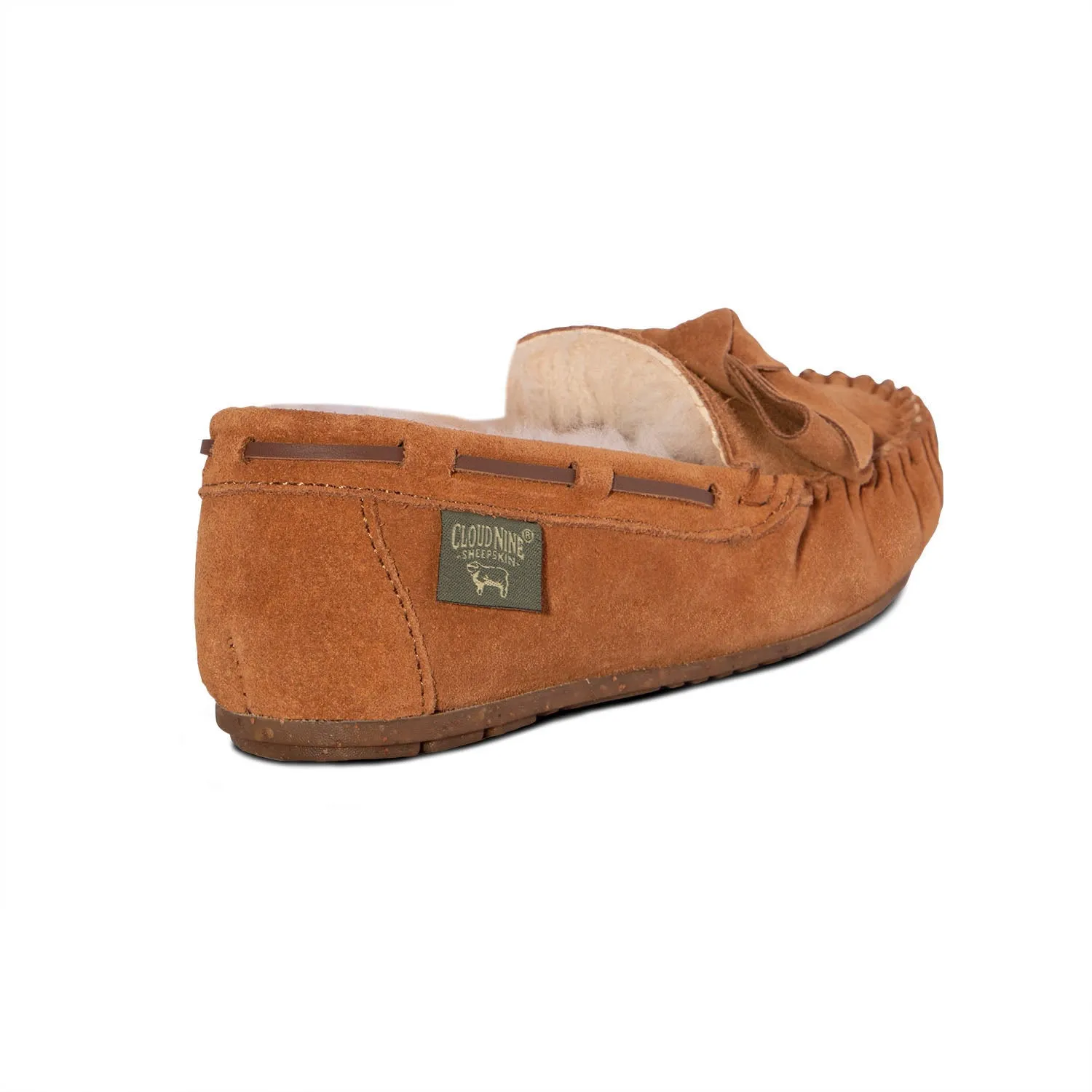 Women's Scarlet Sheepskin Moc