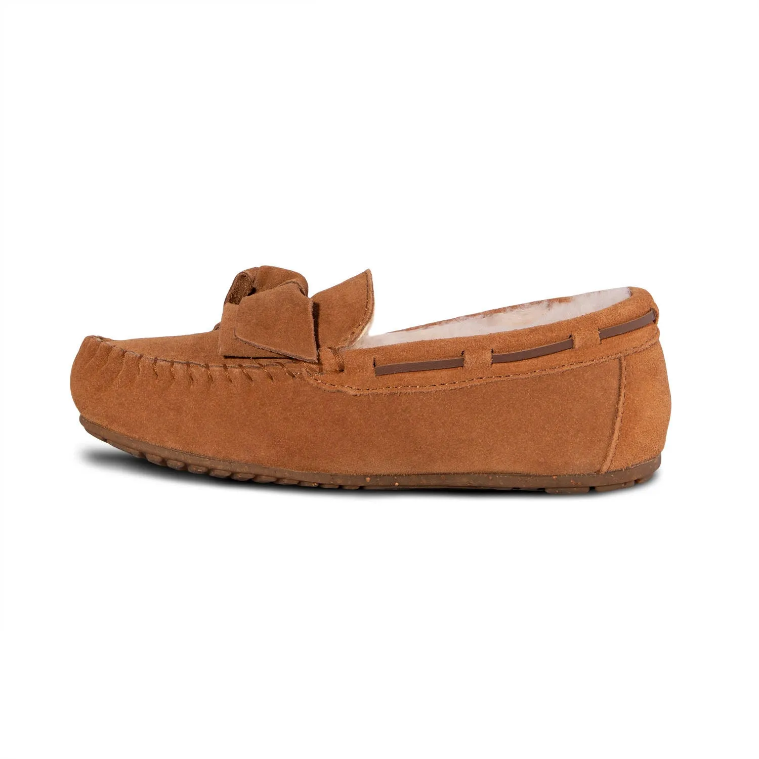 Women's Scarlet Sheepskin Moc