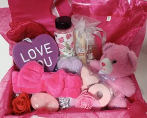 Women's Self Pampering Gift Box with Chocolate Scented Bear