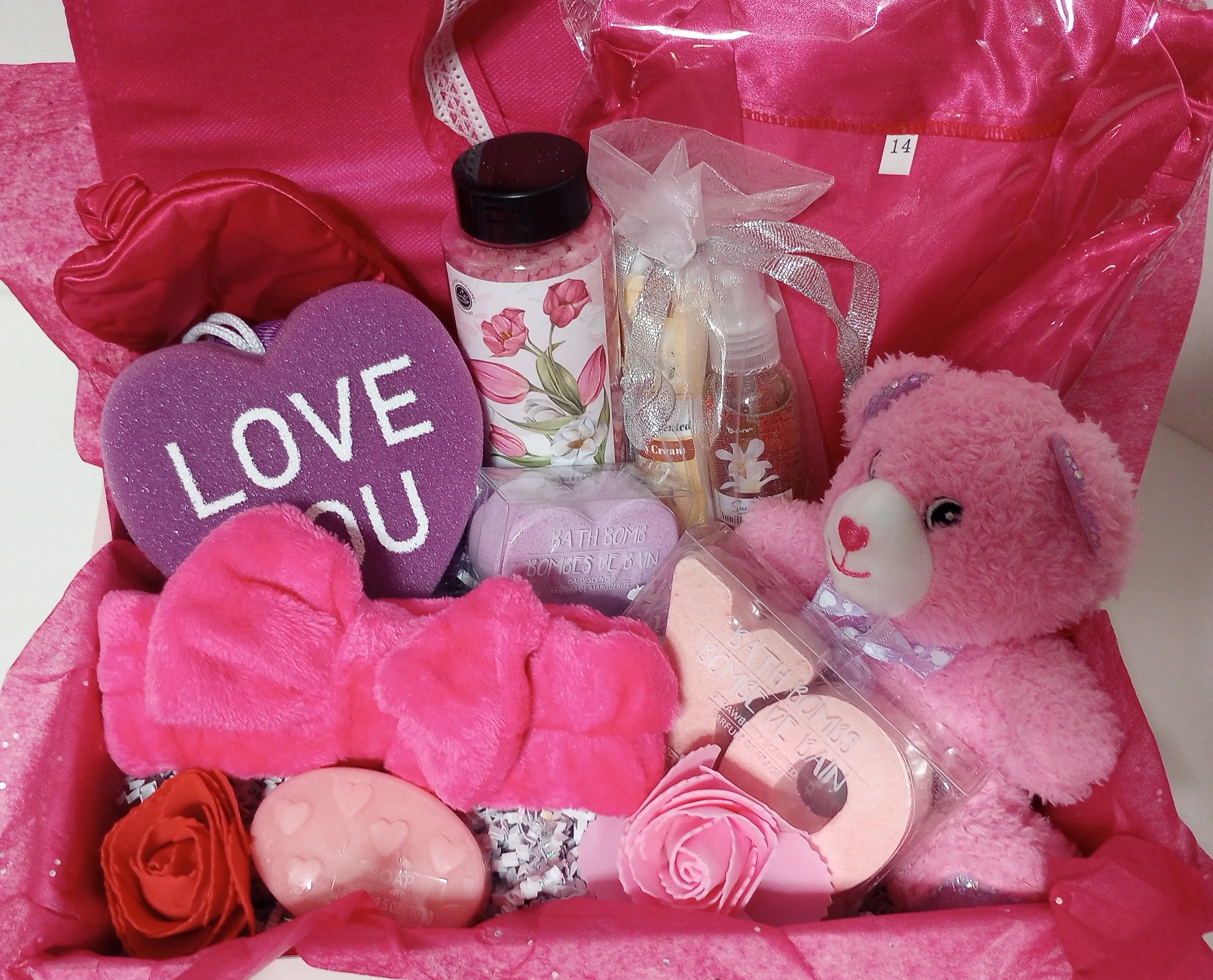 Women's Self Pampering Gift Box with Chocolate Scented Bear