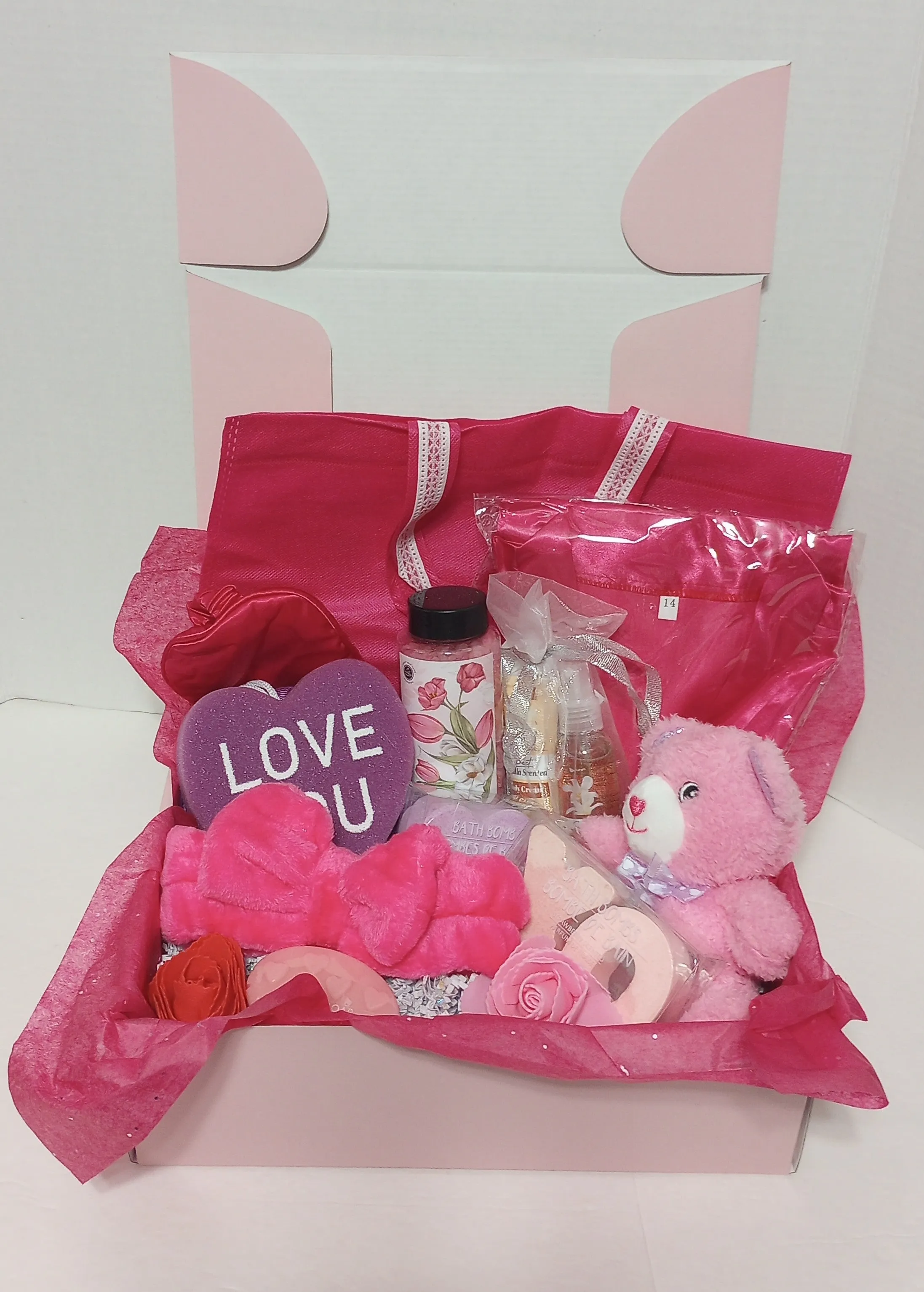 Women's Self Pampering Gift Box with Chocolate Scented Bear