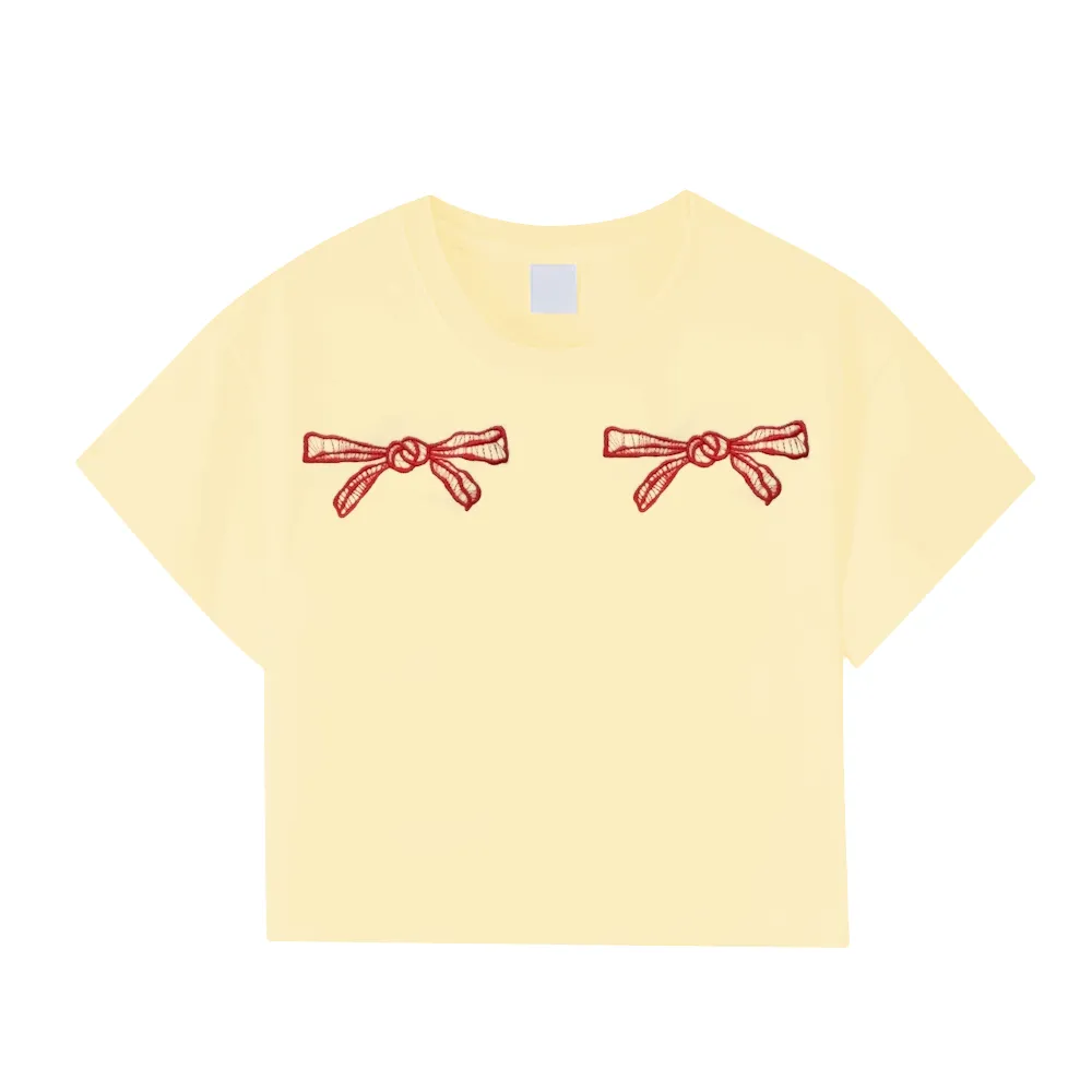 Women's Sexy Double Bow T-Shirt