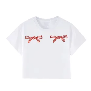 Women's Sexy Double Bow T-Shirt