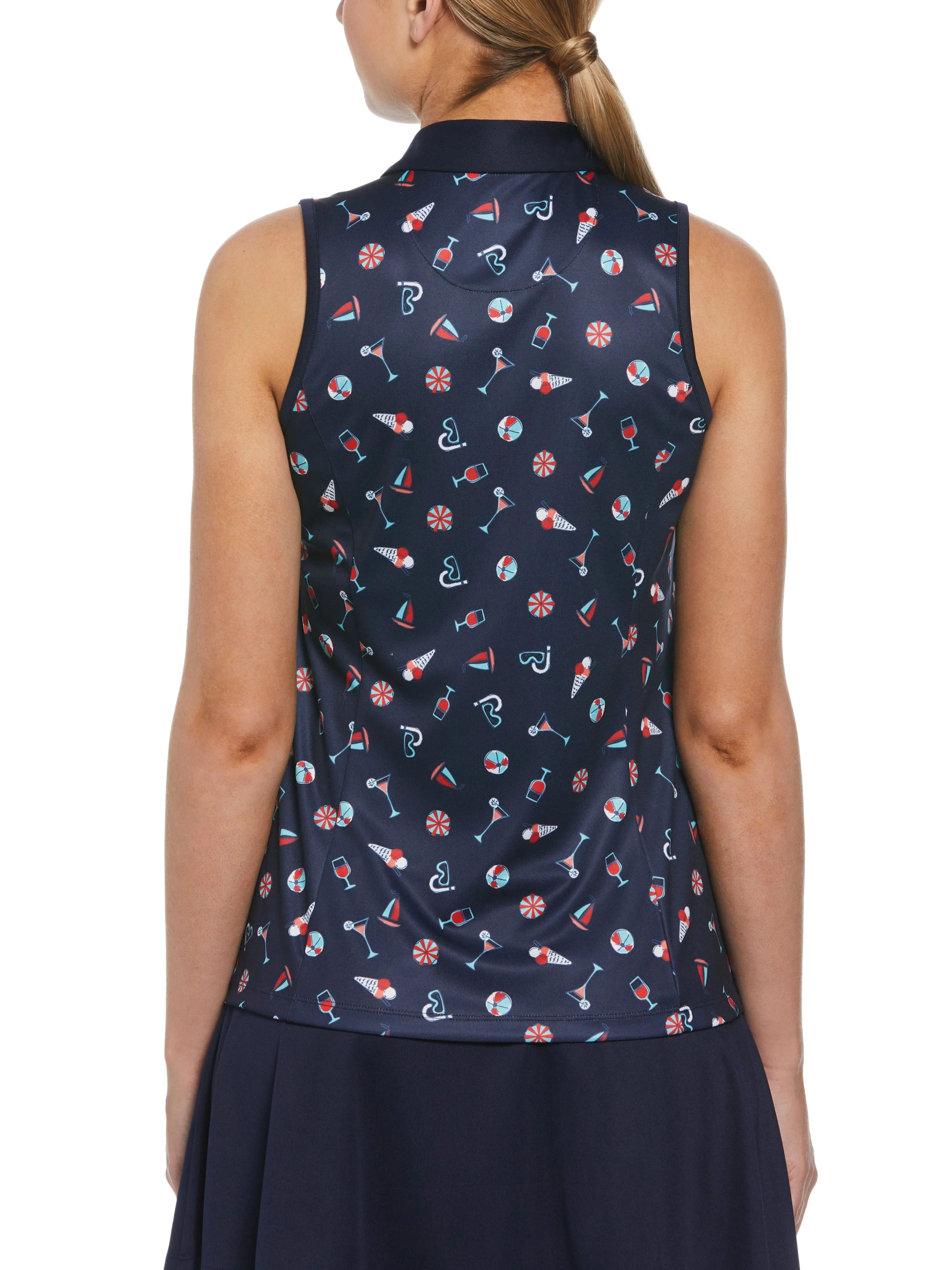 Women's Summer Fun Print Golf Polo