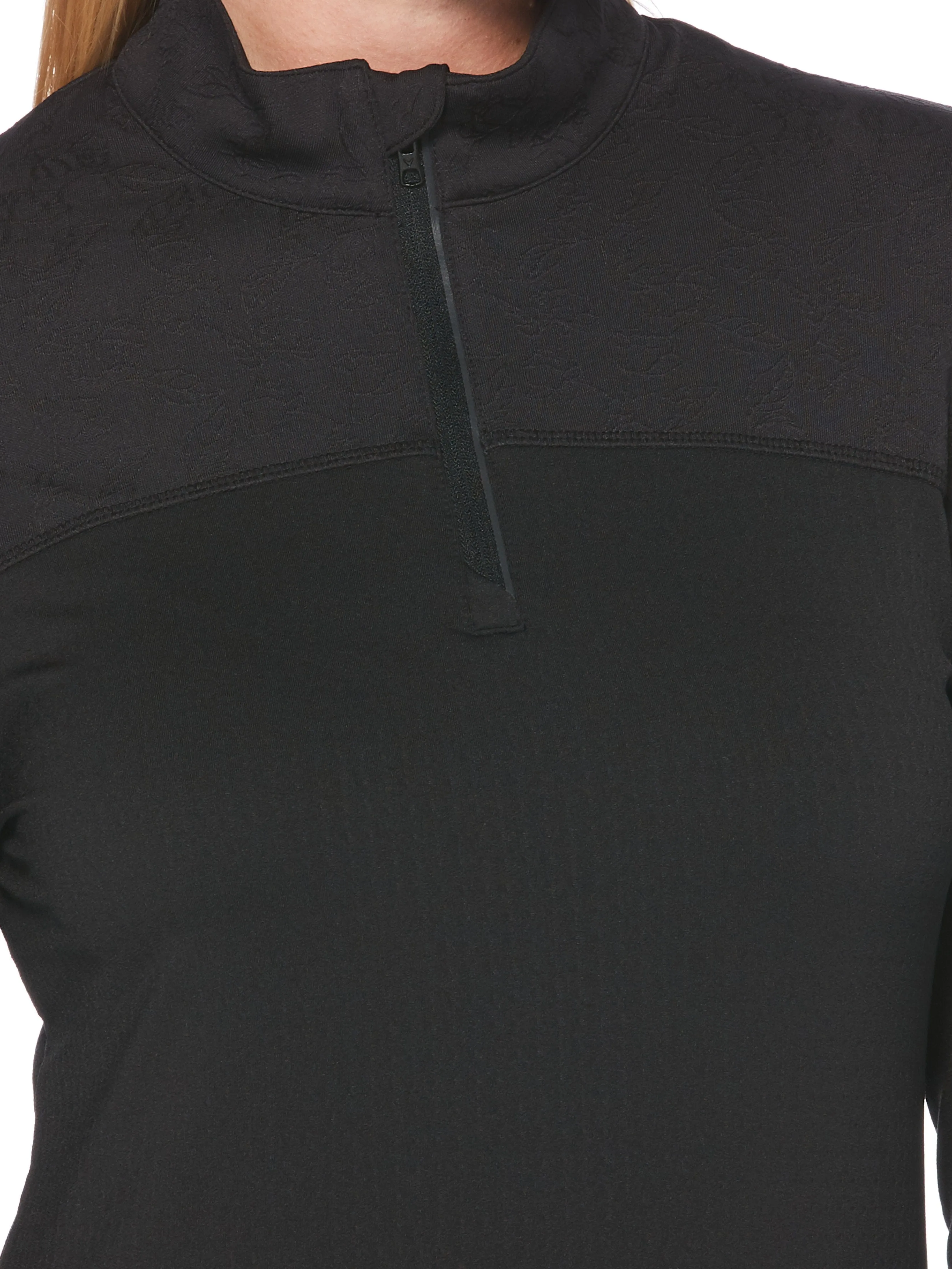 Womens Sun Protection Jacquard Block Shirt