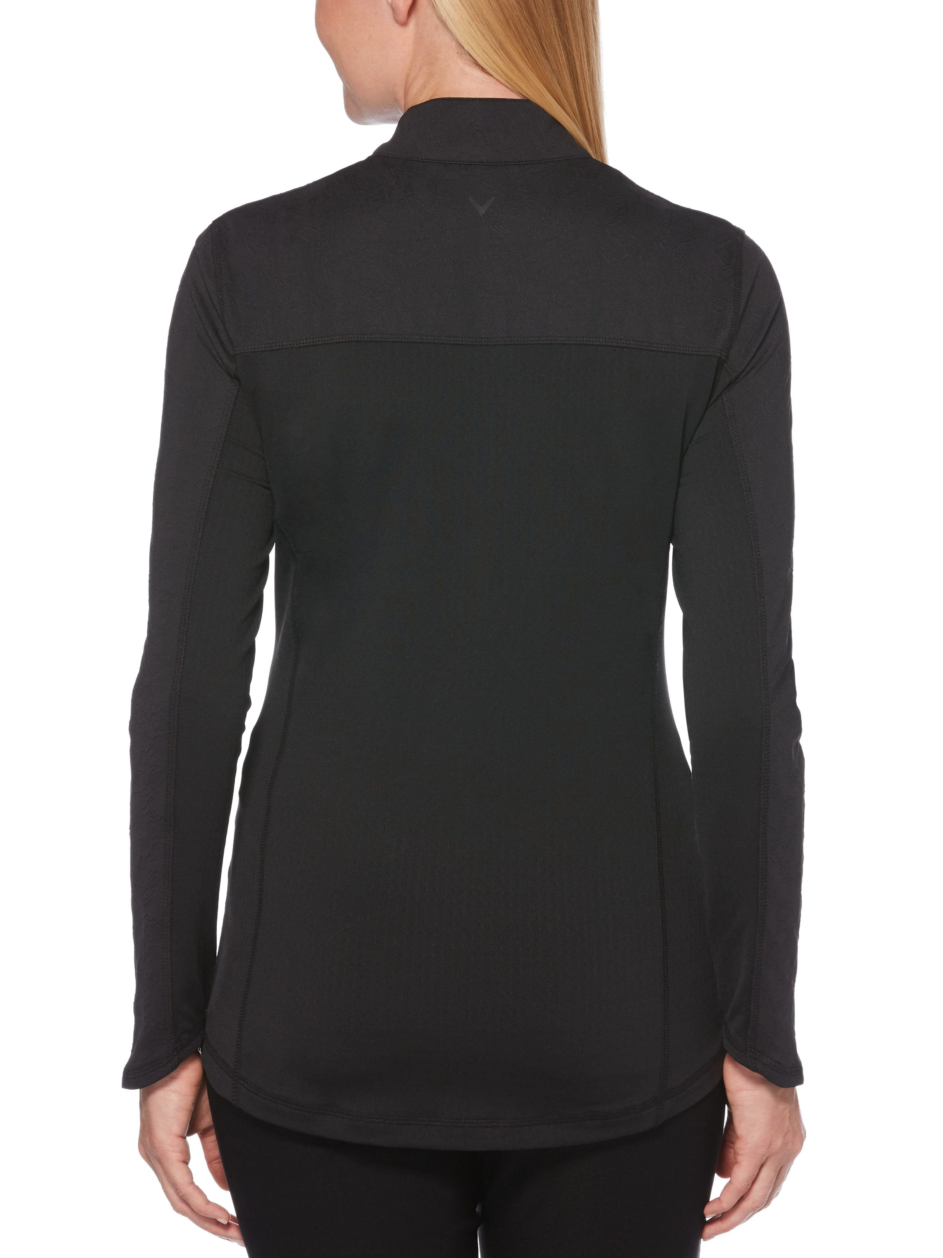 Womens Sun Protection Jacquard Block Shirt