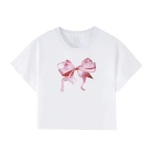 Women's Urban Fashion Bow T-Shirt